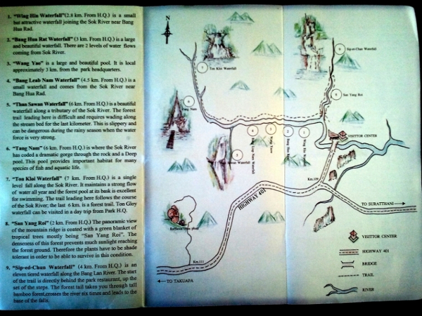 Map - Khoa Sok National Park - Thailand
