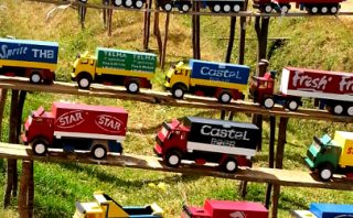 Toy Truck Roadside Stand on RN7 - Madagascar