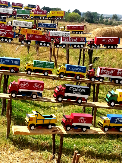 Toy Truck Roadside Stand on RN7 - Madagascar