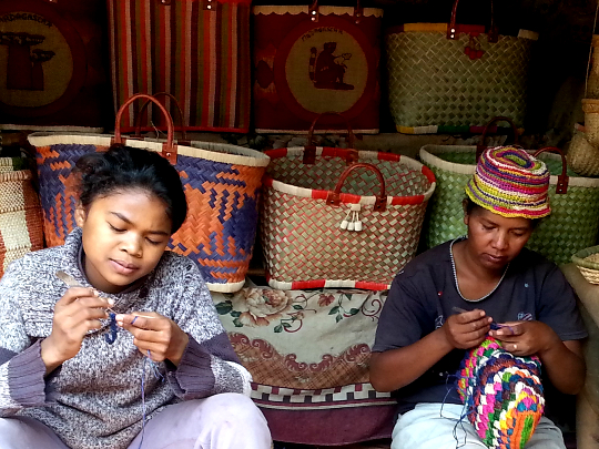 Basket Roadside Stand on RN7 - Madagascar