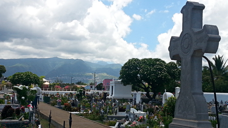 The Cimetière Marin du Port in Saint Paul, Réunion.