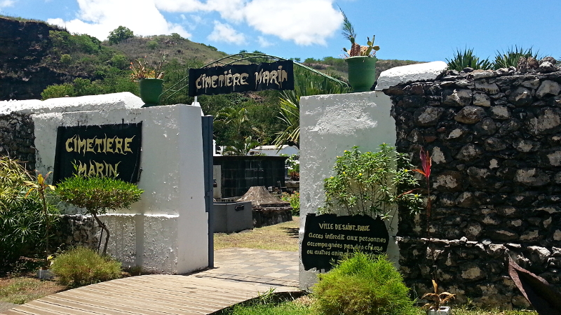 The other Cimetière Marin in Saint Paul, Réunion. Here lies the pirate La Buse?